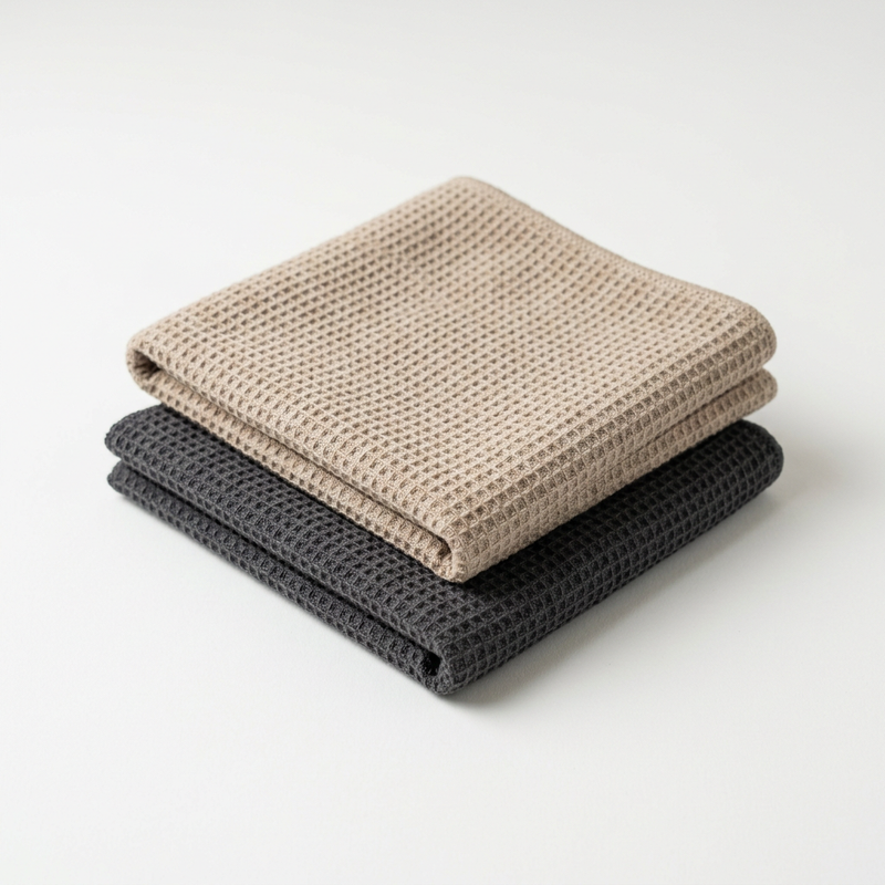 Fibrae Multi-Pack waffle microfiber towels, 15.7 x 15.7 in