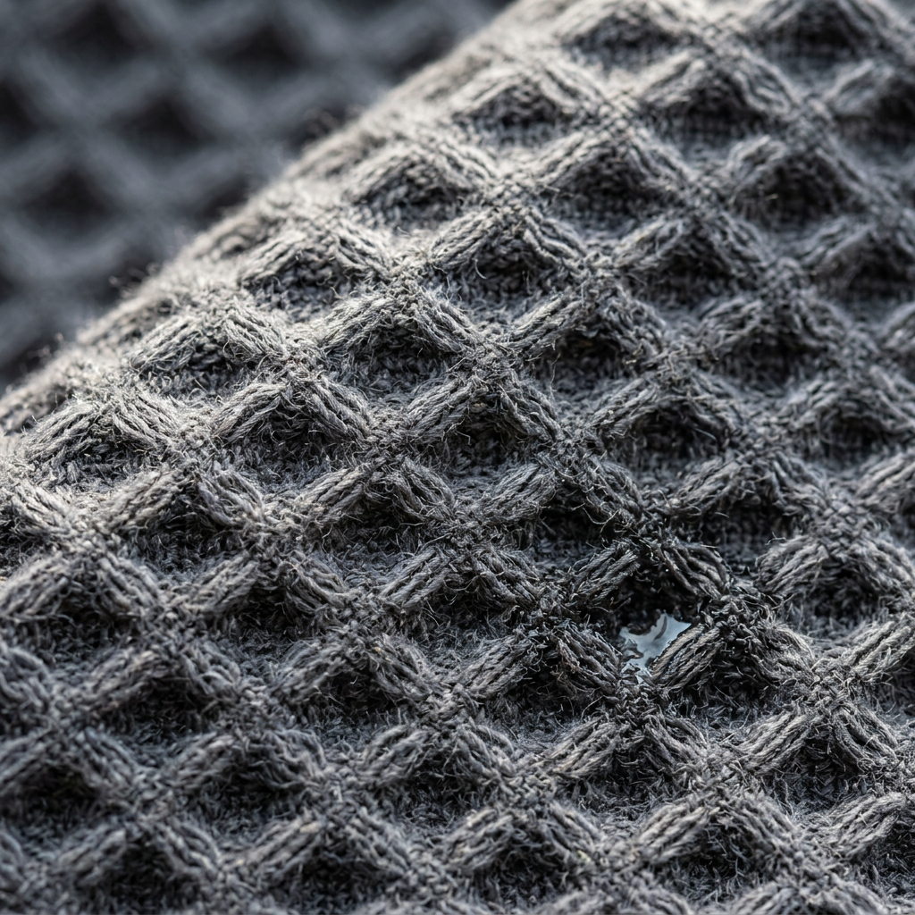 Close-up of the Fibrae microfiber weave